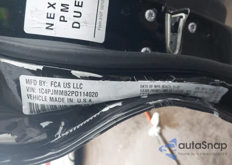 2023 Jeep Cherokee Altitude Lux 4X4 from USA, damaged, VIN 1C4PJMMB2PD114020